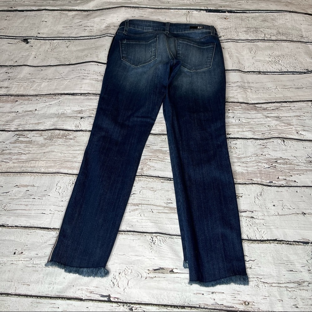 Kut From The Kloth Reese Ankle Straight Leg Jeans Size 4 - Picture 8 of 10